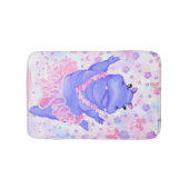 Ballerina Hippo Funny Bath Mat Happy Ballet Dancer Badematte (Vorderseite)