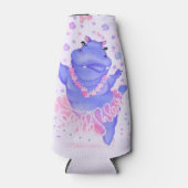 Ballerina Hippo Funny Bottle Cooler Happy Dancer Flaschenkühler (Vorderseite)