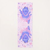 Ballerina Hippo Funny Yoga Mat Happy Ballet Dancer Yogamatte (Vorderseite)