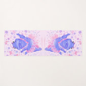 Ballerina Hippo Funny Yoga Mat Happy Ballet Dancer Yogamatte (Vorderseite (Horizontal))