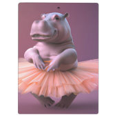 Ballerina Hippo Klemmbrett (Rückseite)