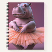 Ballerina Hippo Notizblock (Vorderseite)