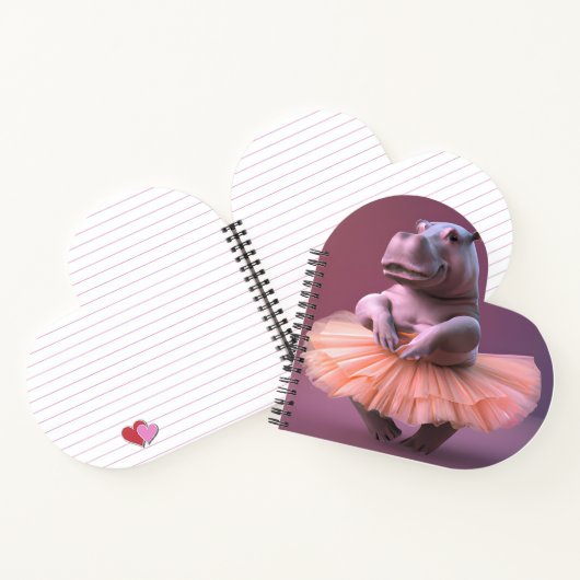 Ballerina Hippo Notizblock (Innenseite)