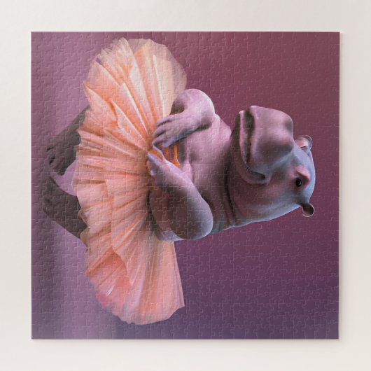 Ballerina Hippo Puzzle (Horizontal)
