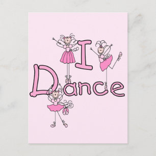 Ballerina I Dance T - Shirt und Geschenke Postkarte