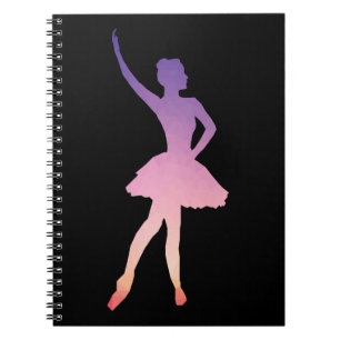 Ballerina im modernen geometrischen Design Notizblock