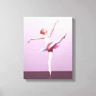Ballerina im Rosa und im Lavendel Leinwanddruck
