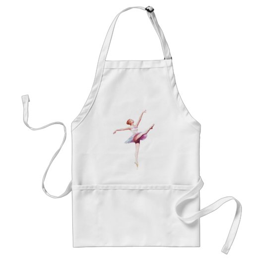 Ballerina im Rosa und im Lavendel, Monogramm Schürze (Vorne)