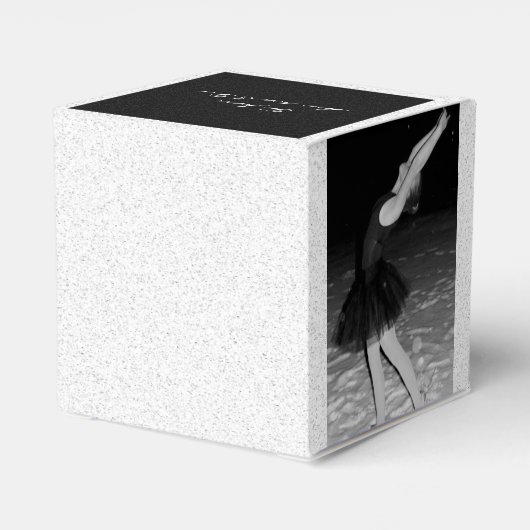 Ballerina im Schnee - Geschenkschachtel (Rückseite)