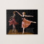 Ballerina im schwarzen und roten Puzzlespiel Puzzle (Horizontal)