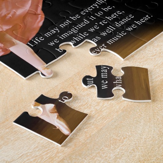 Ballerina im schwarzen und roten Puzzlespiel Puzzle (Seite)