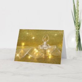 Ballerina im whte (horizontal) karte