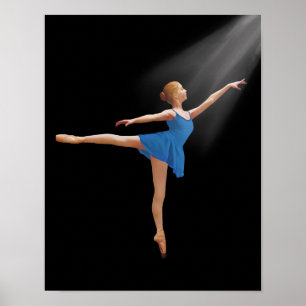 Ballerina in Arabesque Lage Poster