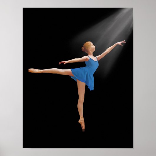 Ballerina in Arabesque Lage Poster (Vorne)