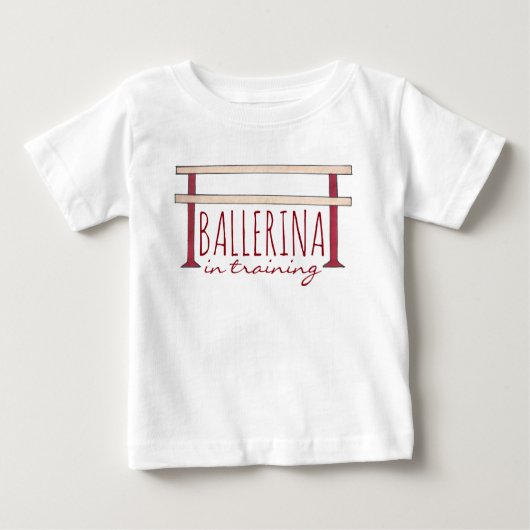 Ballerina in Ausbildung Ballett Barre Tanz Tänzeri Baby T-shirt (Vorderseite)