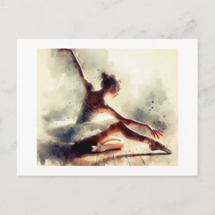 Ballerina in Bewegung, Postkarte