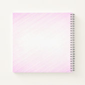 Ballerina in Blue Personal Pink Notizblock (Rückseite)