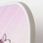 Ballerina in Blue Personal Pink Pickleball Schläger (Linke Seite)