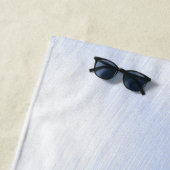 Ballerina in Blue Persönlicher Name Strandtuch (Beispiel)