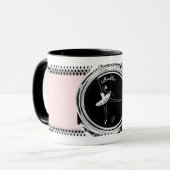 Ballerina in der Arabeske-Tasse Tasse (Vorderseite Links)