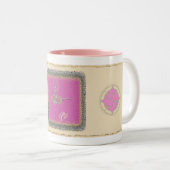 Ballerina in der Fuette Drehungs-Tasse Zweifarbige Tasse (VorderseiteRechts)