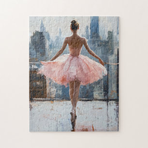 Ballerina in der Stadt Impressionist Puzzle