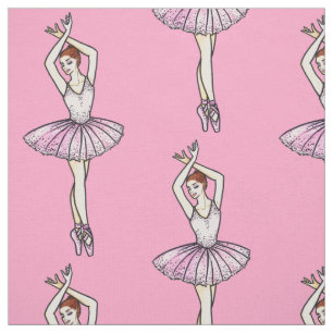 Ballerina in funkelndem Rosa Ballett Tanz Stoff