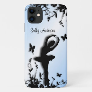 Ballerina in Garden Blue Personal Case-Mate iPhone Hülle