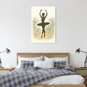 Ballerina in Graziöser Anmut - Sanfte Farben Leinwanddruck (Insitu (Schlafzimmer))