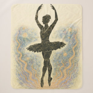 Ballerina in Graziöser Anmut - Sanfte Farben Sherpadecke
