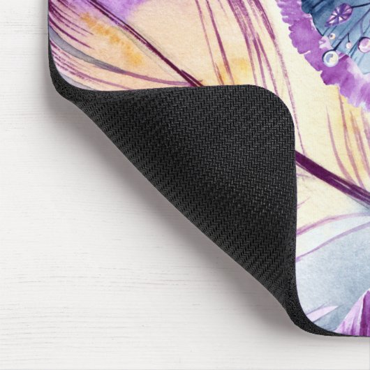 Ballerina in Lavender Blue tanzen mit Feathers Mousepad (Ecke)