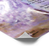 Ballerina in lila Poesie Poster (Ecke)