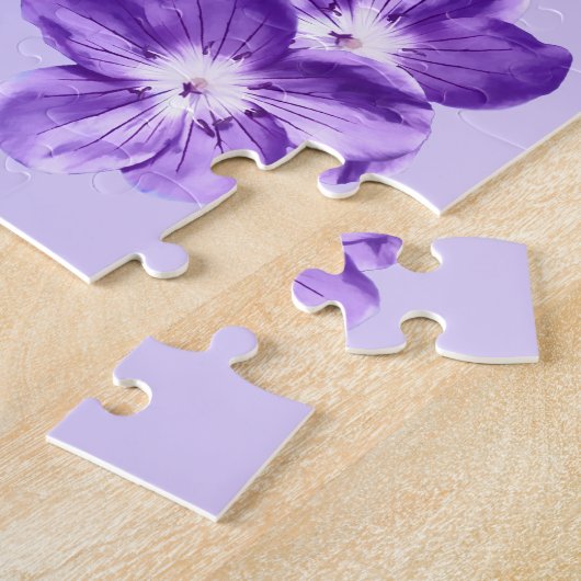 Ballerina in Lila und in weißem Puzzle (Seite)