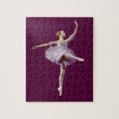 Ballerina in lila und weißem kundengerechtem puzzle (Vertikal)