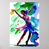 BALLERINA IN NEONÖL POSTER (Vorne)