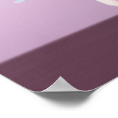 Ballerina in Pink und Lavender Poster (Ecke)