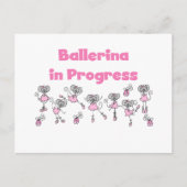 Ballerina in Progress T - Shirt und Geschenke Postkarte (Vorderseite)