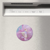Ballerina in Rosa und Blau Magnet (In Situ (Geschirrspüler))