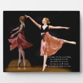 Ballerina in Schwarz und Rot Fotoplatte (Vorderseite)