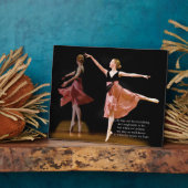 Ballerina in Schwarz und Rot Fotoplatte (Seite)