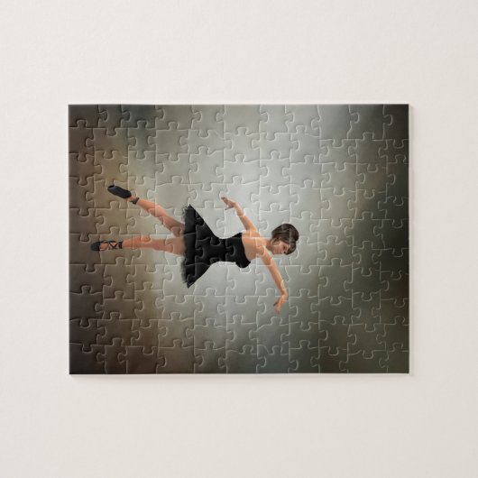 Ballerina in schwarzem Kleid Puzzle (Horizontal)