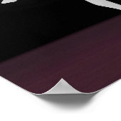 Ballerina in Silber und Schwarz Poster (Ecke)