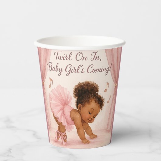 Ballerina in the Making Pappbecher (Vorderseite)