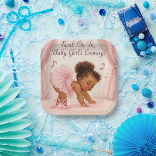 Ballerina in the Making Pappteller (Party)