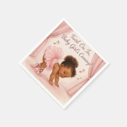 Ballerina in the Making Serviette (Ecke)