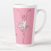 Ballerina individuelle Name & Farbe Milchtasse (Rechts)