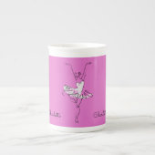 Ballerina individuelle Name Kaffee Tasse (Vorderseite)