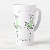 Ballerina individuelle Name Milchtasse (Rechte Ecke)