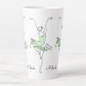 Ballerina individuelle Name Milchtasse (Vorderseite)