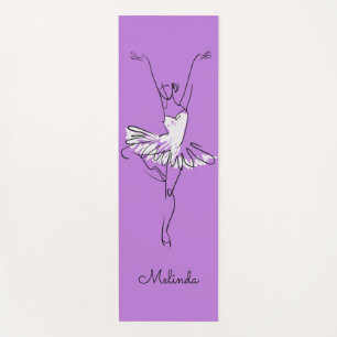 Ballerina individuelle Name und Yogamat Yogamatte